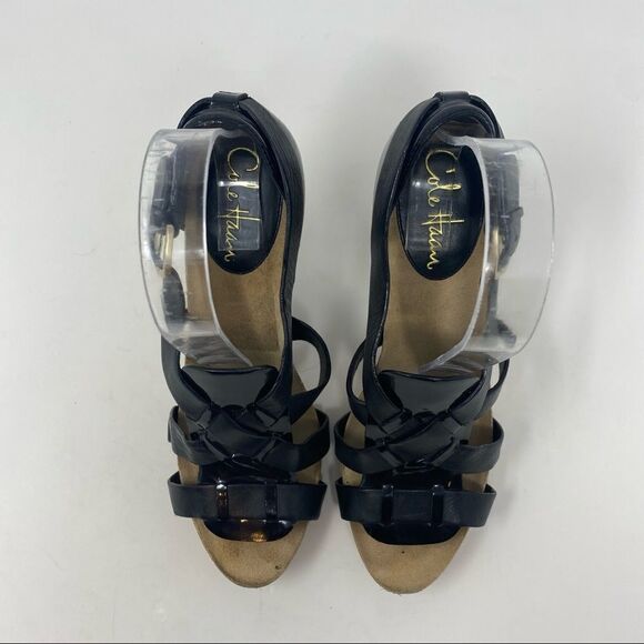 Cole Haan Black Leather Heels- Size 7.5 - Picture 8 of 13